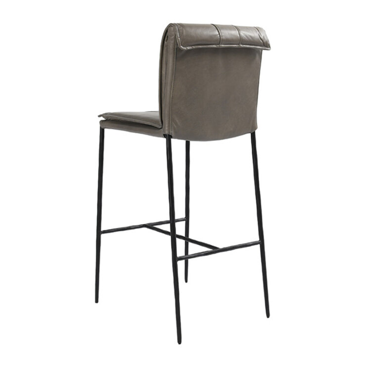 MYERS LEATHER STOOL
