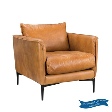 ABBINGTON LEATHER CLUB CHAIR