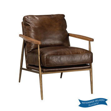 CRISTIANA LEATHER CLUB CHAIR