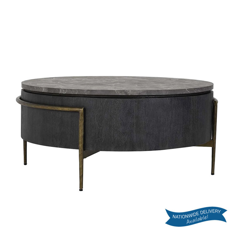 JUSTICE ROUND COFFEE TABLE