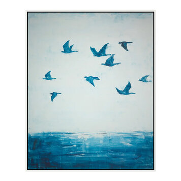 IN FLIGHT FRAMED CANVAS