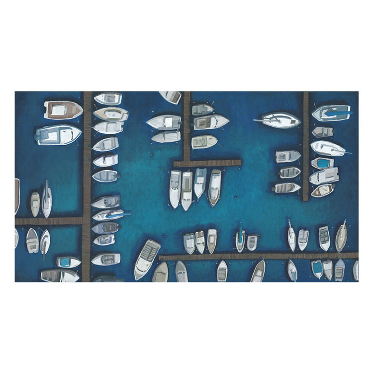 LES NAVIRES AMARRES CANVAS