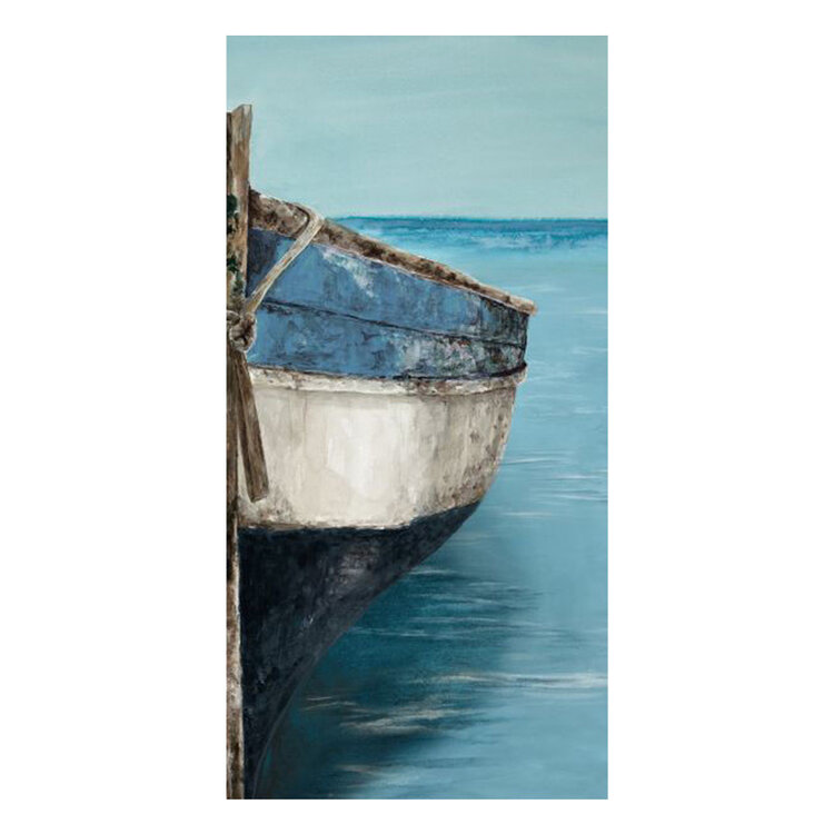 MEDITERRANEAN BOATS CANVAS DIPTYCH
