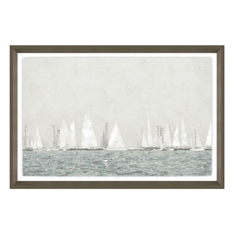 OCEANS APART GLASS FRAMED PRINTS