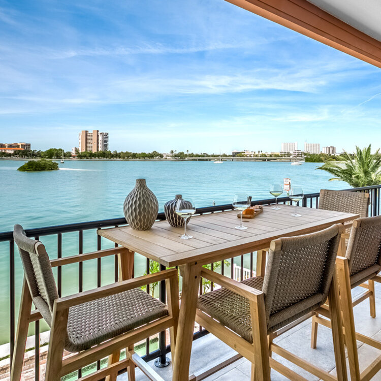 ROYAL TEAK HALSEY OUTDOOR PUB TABLE