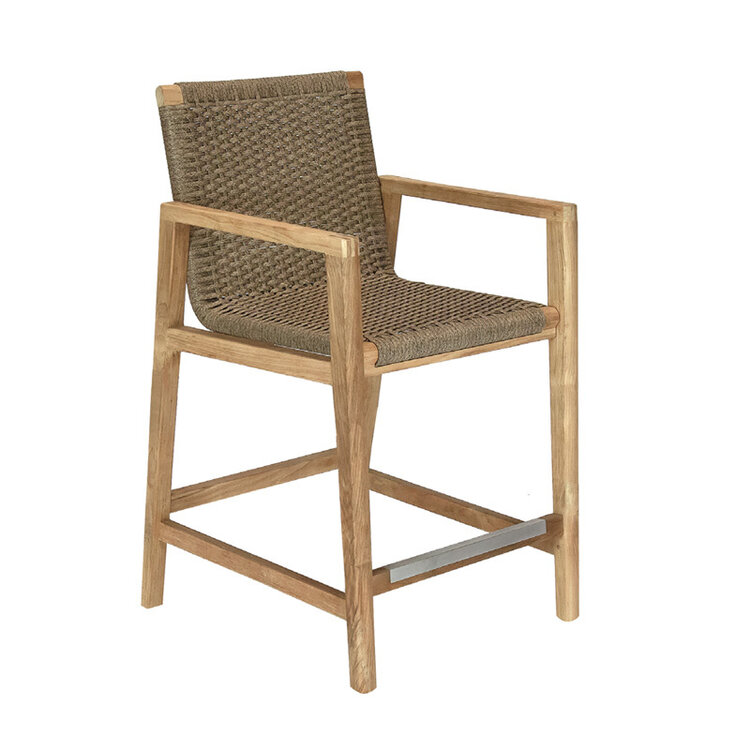 ROYAL TEAK HALSEY OUTDOOR STOOL