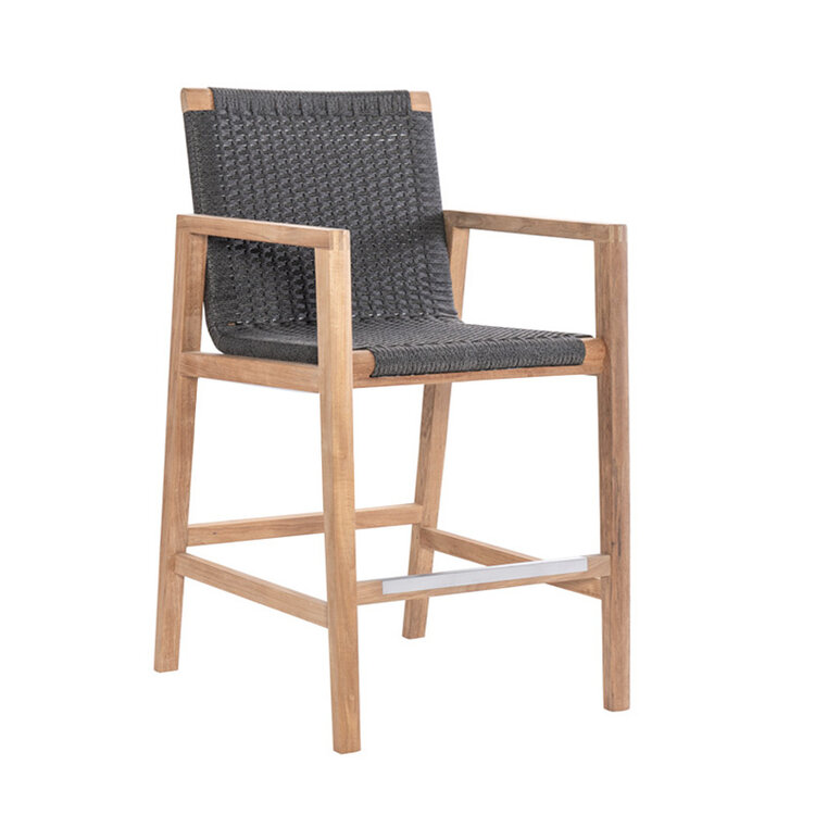 ROYAL TEAK HALSEY OUTDOOR STOOL