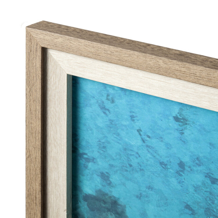 ANTHONY QUINN BAY GLASS FRAMED PRINT