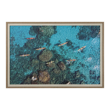 ANTHONY QUINN BAY GLASS FRAMED