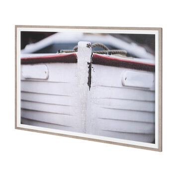 WAITING FOR THE TIDE GLASS FRAMED