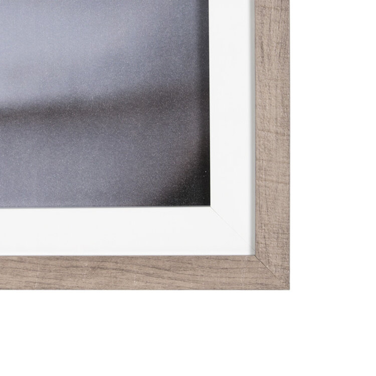 WAITING FOR THE TIDE GLASS FRAMED PRINT