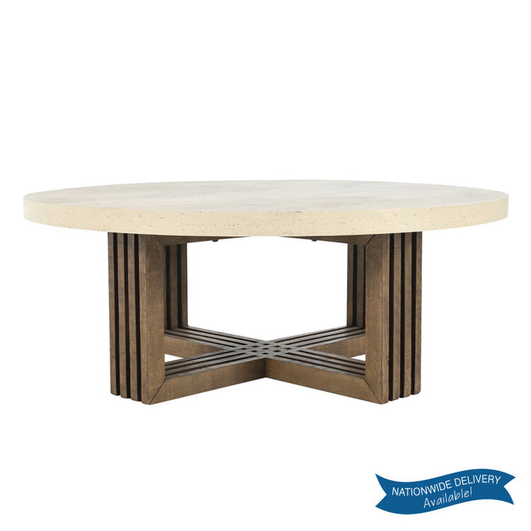 ANSEL ROUND COFFEE TABLE