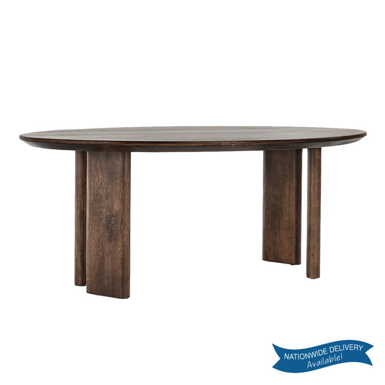 NORBECK OVAL DINING TABLE