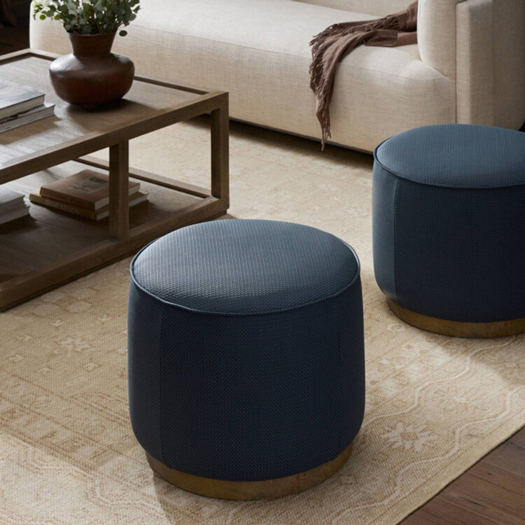 SINCLAIR ROUND OTTOMAN, SMALL