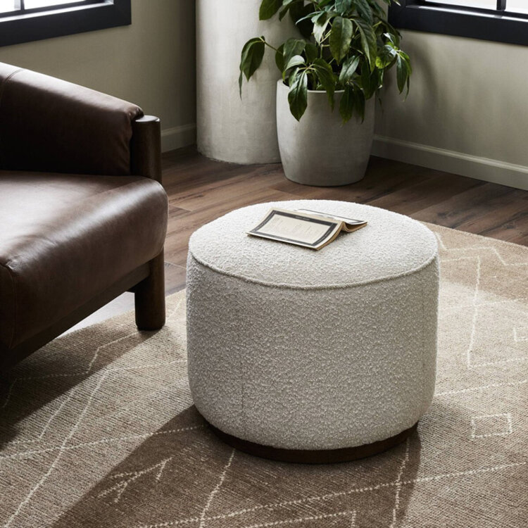 SINCLAIR ROUND OTTOMAN, SMALL