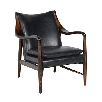 KIARA LEATHER CLUB CHAIR