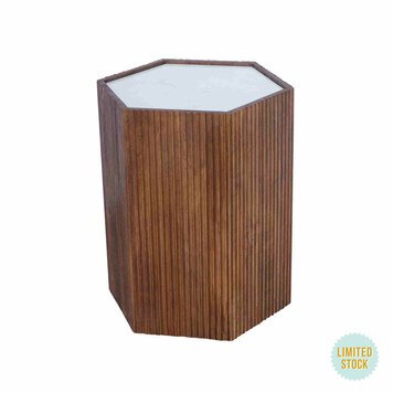 LR HOME SERGEY HEXAGON END TABLE