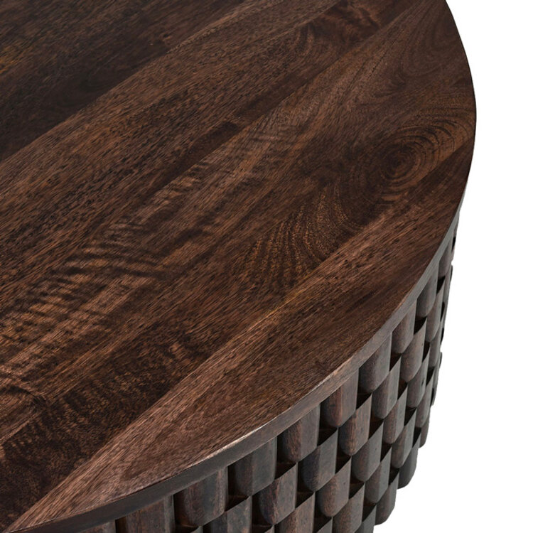 NORBECK 40" ROUND STORAGE COFFEE TABLE