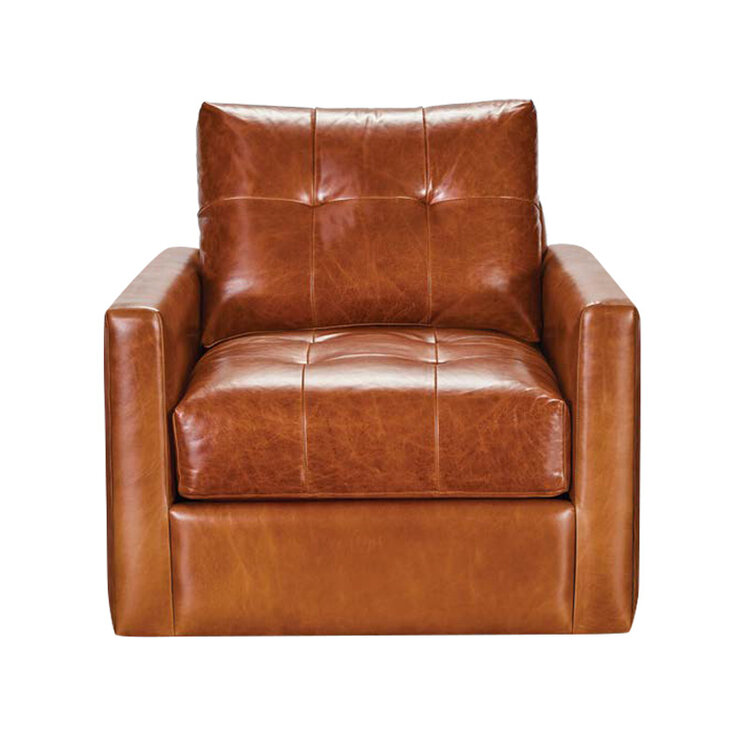 COLMAR LEATHER SWIVEL CHAIR