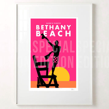 BETHANY BEACH LIFEGUARD SPECIAL EDITION PRINT