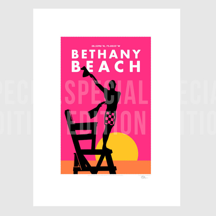 BETHANY BEACH LIFEGUARD SPECIAL EDITION PRINT