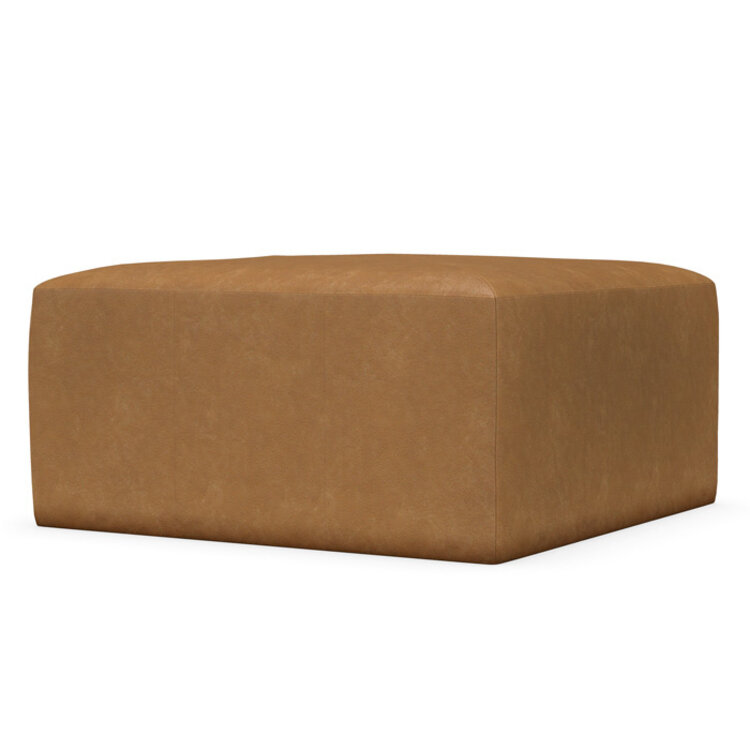 MILO LEATHER OTTOMAN