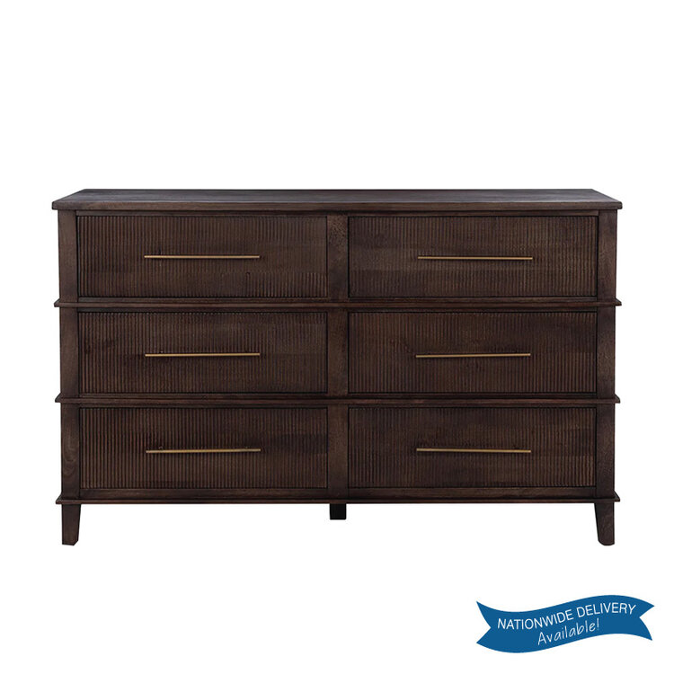 WESLEY 6-DRAWER DRESSER