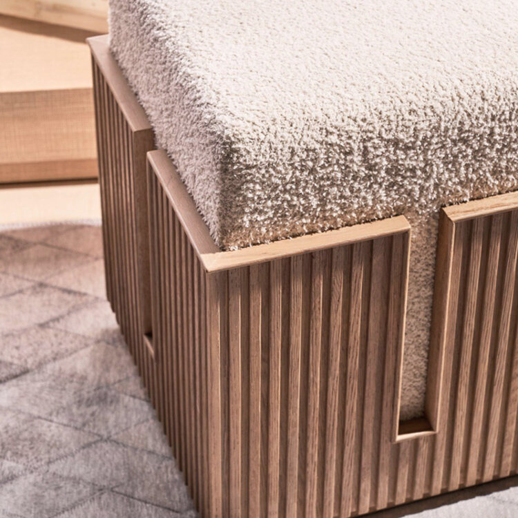 ADALINE BUNCHING STOOL OTTOMAN