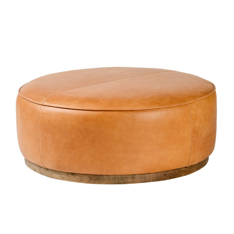 SINCLAIR ROUND OTTOMAN, LARGE