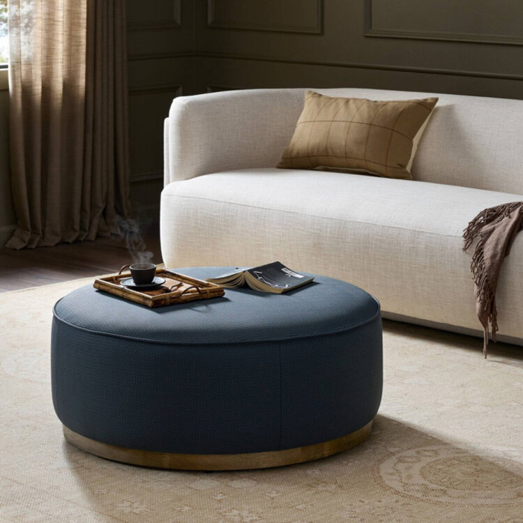 SINCLAIR ROUND OTTOMAN, LARGE