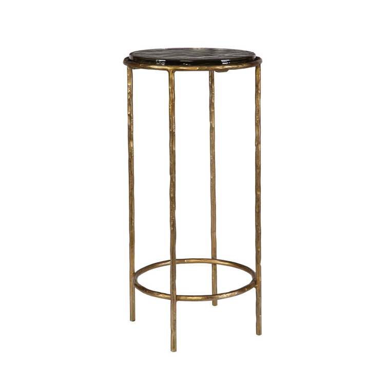 PAULETTE RECYCLED GLASS END TABLE