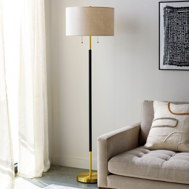 ABERDEEN FLOOR LAMP, BRASS