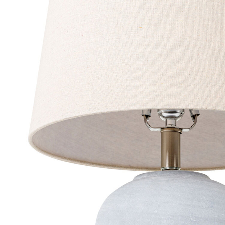 MATERA TABLE LAMP, ANTIQUED GRAY