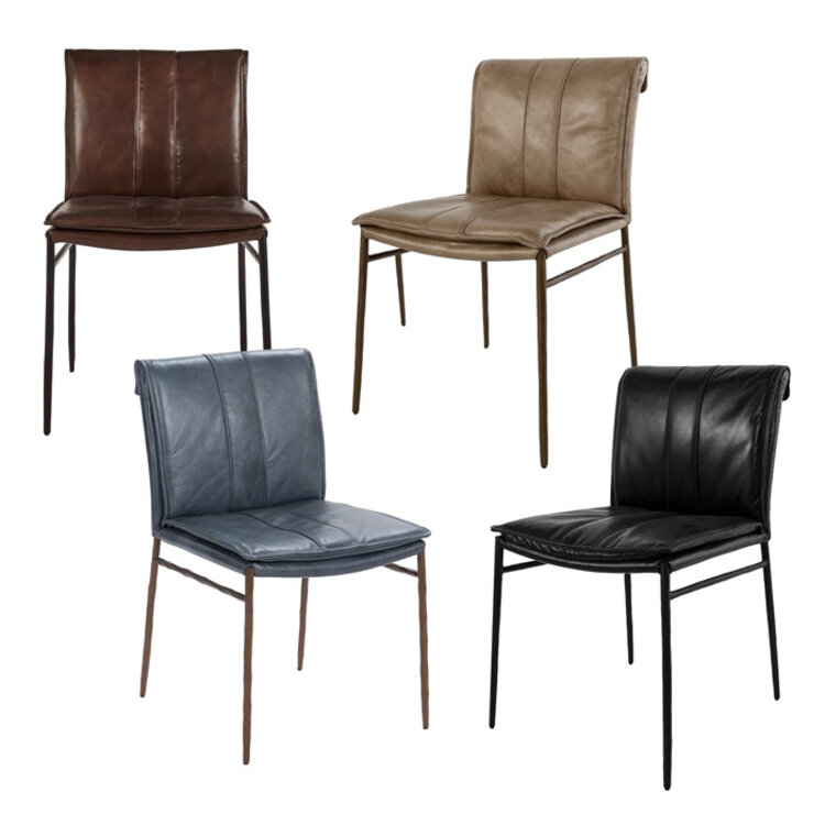 MYERS LEATHER DINING CHAIR