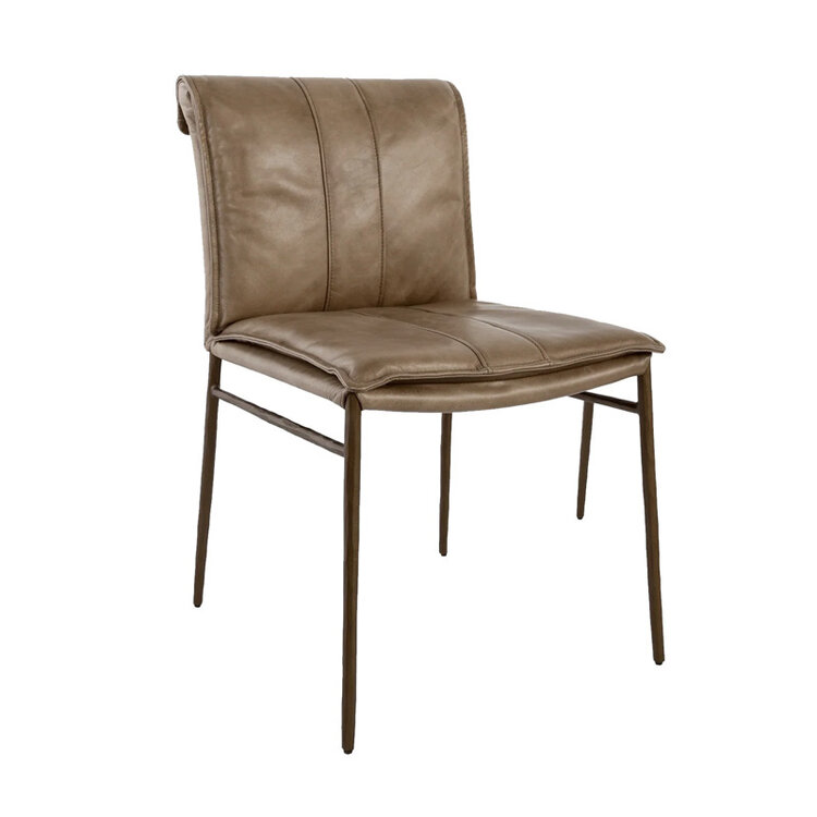 MYERS LEATHER DINING CHAIR