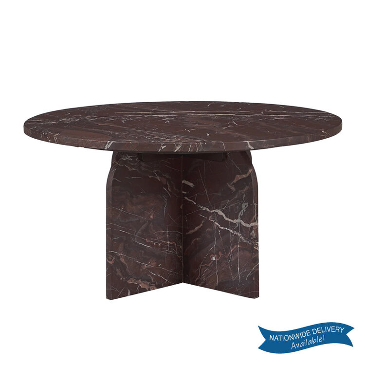 REHILA ROUND MARBLE COFFEE TABLE