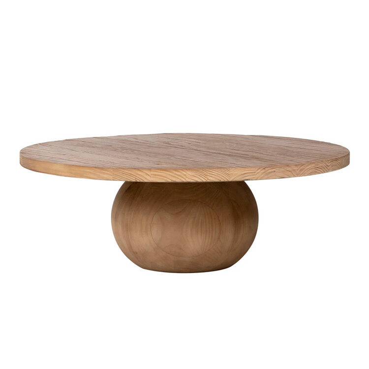 BENQUE ROUND COFFEE TABLE, NATURAL