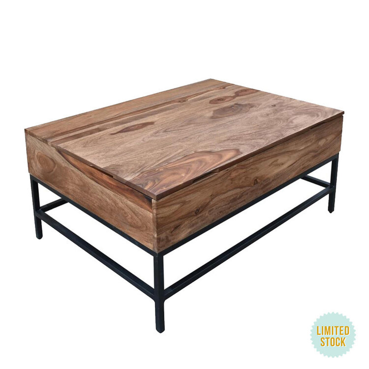 SPRINGMILL LIFT TOP COFFEE TABLE BROWNSTONE