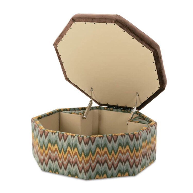 ROMY STORAGE OTTOMAN, HINGED LID