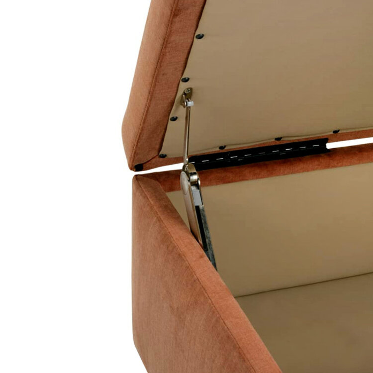 ROMY STORAGE OTTOMAN, HINGED LID