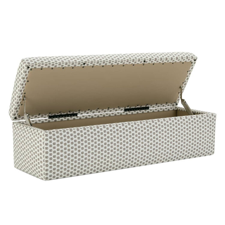 ROMY STORAGE OTTOMAN, HINGED LID