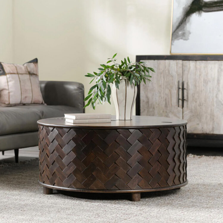 ESTHER ROUND STORAGE COFFEE TABLE