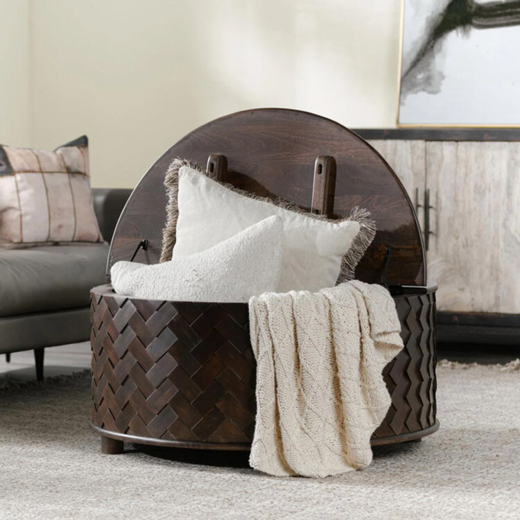 ESTHER ROUND STORAGE COFFEE TABLE