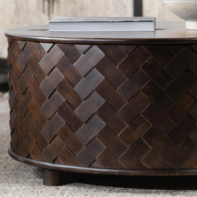 ESTHER ROUND STORAGE COFFEE TABLE