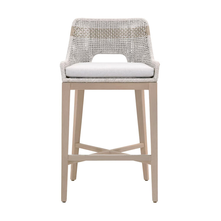 TABULA OUTDOOR STOOL, WASHED EVER TEAK