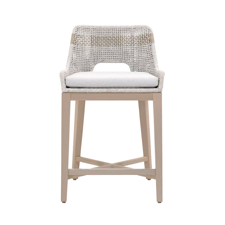 TABULA OUTDOOR STOOL, WASHED EVER TEAK