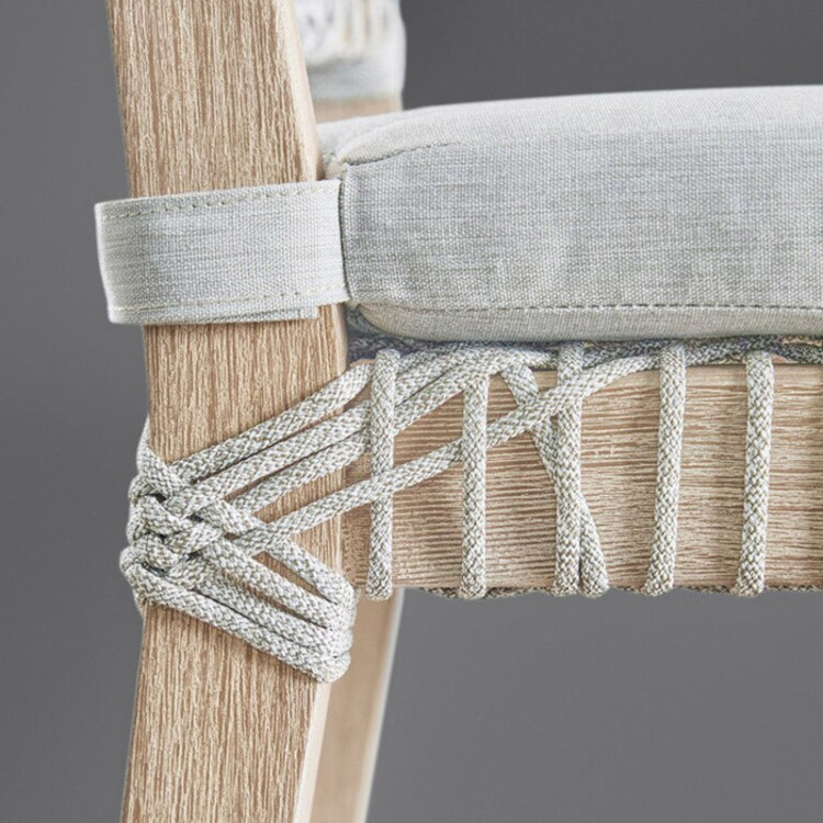 BOCA COUNTER STOOL, WHITE & TAUPE