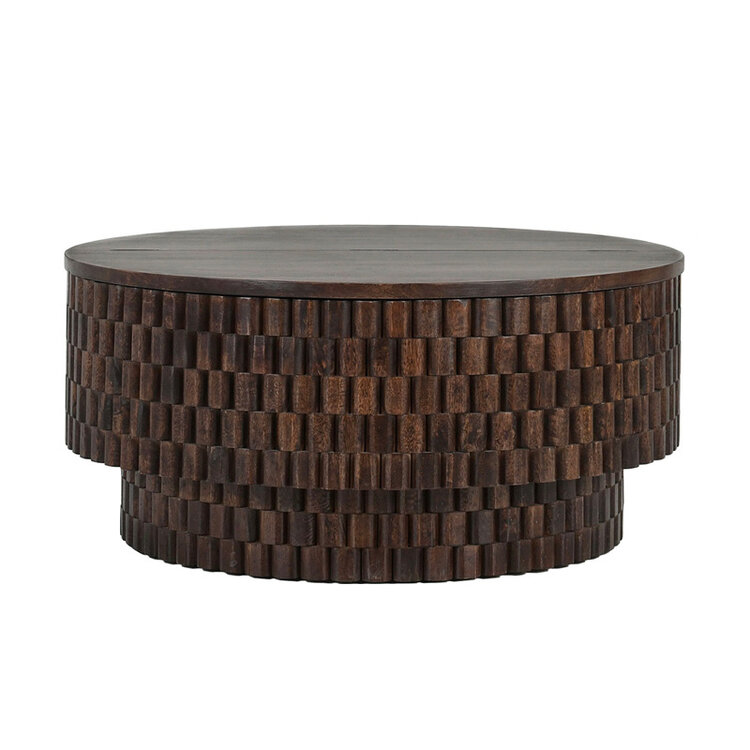 NORBECK 40" ROUND STORAGE COFFEE TABLE