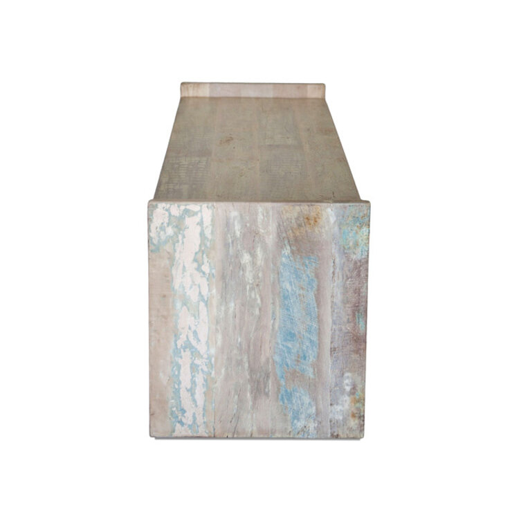 HOME TRENDS DESIGN MALTA STORAGE BENCH, VINTAGE TEAL