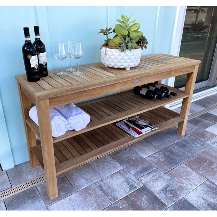 ROYAL TEAK HALSEY OUTDOOR CONSOLE TABLE